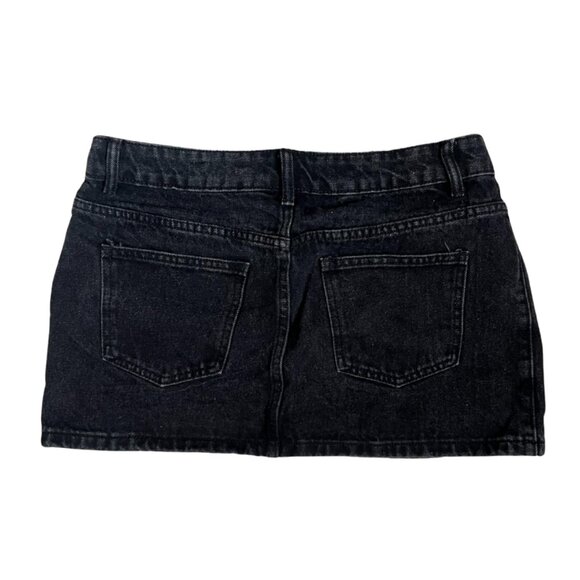 Edikted Black Denim Mini Skirt - Picture 2 of 3